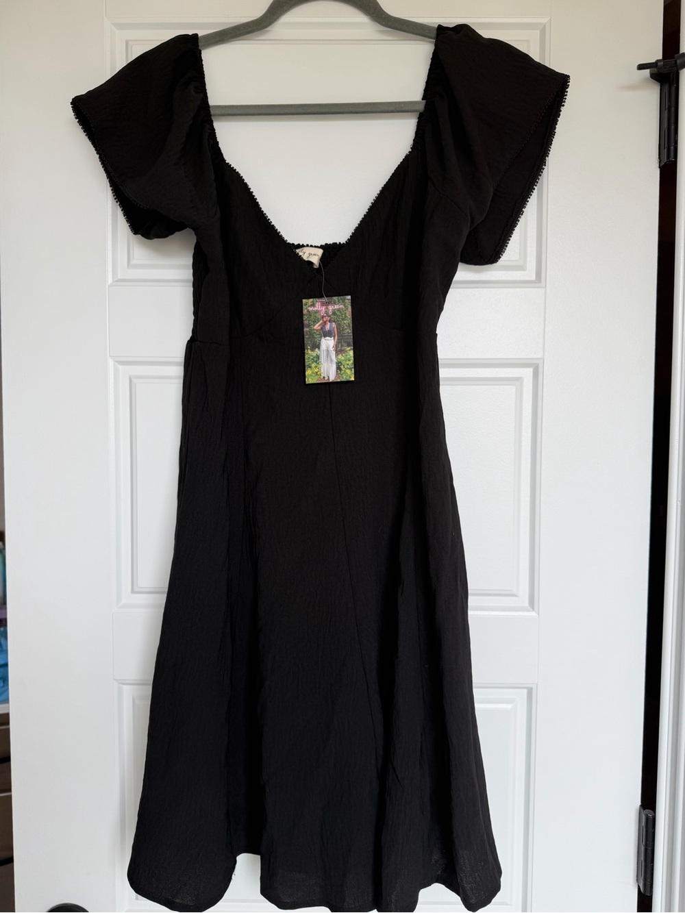 NWT- Molly Green Brand (Nashville Boutique) - Black Mini Dress